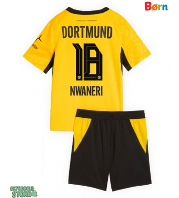 Borussia Dortmund Ethan Nwaneri #18 Replika Babytøj Hjemmebanesæt Børn 2026-27 Kortærmet (+ Korte bukser)